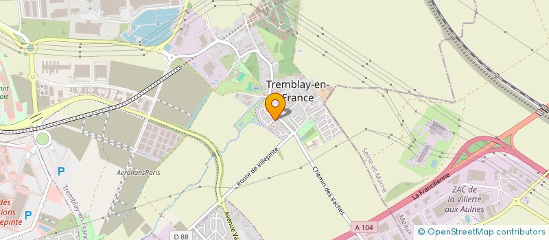 localisation de l'entreprise FED FR PETANQUE JEU PROVENCAL CTE SEINE à TREMBLAY-EN-FRANCE