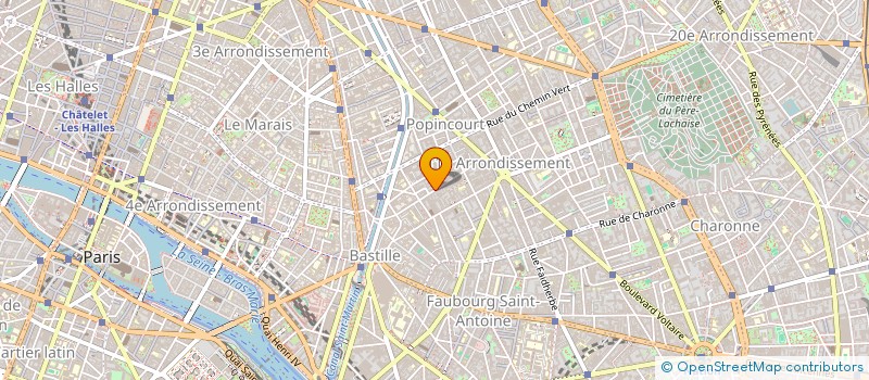 localisation de l'entreprise FED FRANC COOPER FRUIT LEGUME HORTICOLE  PARIS