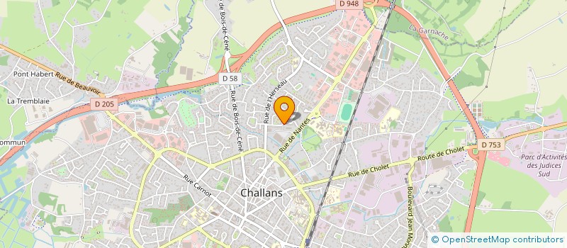 localisation de l'entreprise FED FRANC DE L ENCOURAGEMENT DU DEVOUEMENT ET DU BENEVOLAT à CHALLANS