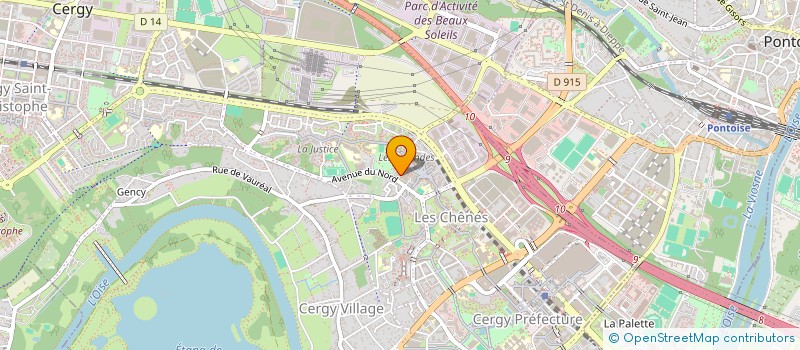 localisation de l'entreprise FED. FSE JEUX DE ROLES GRANDEUR NATURE  CERGY