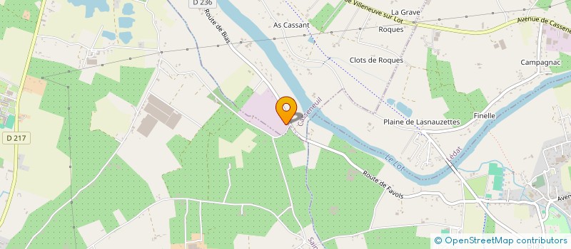 localisation de l'entreprise FED IMMO 2  CASSENEUIL