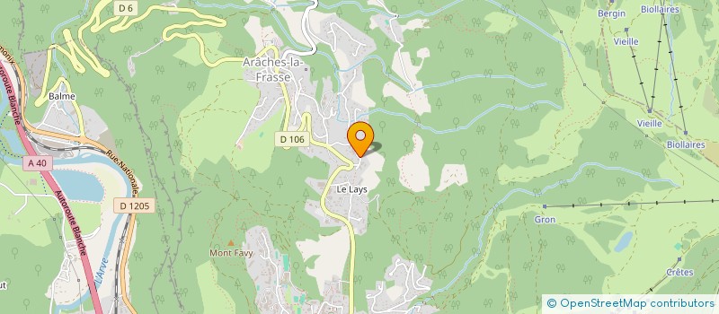 localisation de l'entreprise FED MFV SECTEUR ALPIN  ARACHES-LA-FRASSE