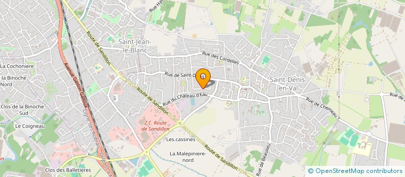 localisation de l'entreprise FED NALE COMPAGNIES THEATRE ET ANIMATION COMITE DEP LOIRET à SAINT-DENIS-EN-VAL