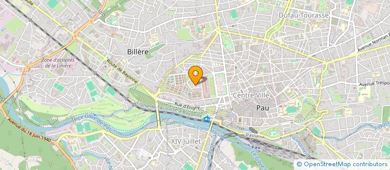 localisation de l'entreprise FED NAT COMBATTANTS VOLONTAIRES FORCES..  PAU