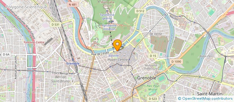 localisation de l'entreprise FED NAT DES ACCIDENTS DU TRAVAIL ET DES HANDICAPES à GRENOBLE