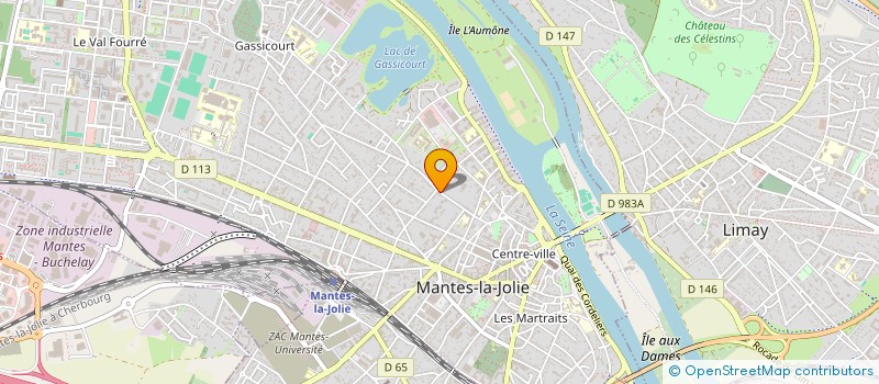 localisation de l'entreprise FED NATIONALE DEPORTES TRAVAIL  MANTES-LA-JOLIE