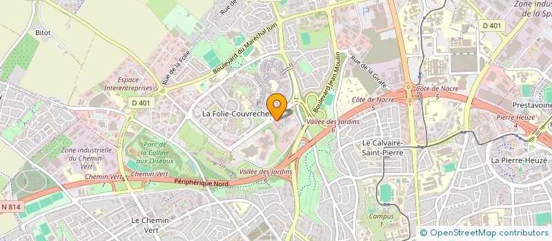 localisation de l'entreprise FED NORMANDE COOP AGRICOLE à CAEN