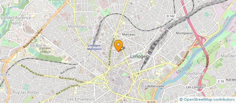 localisation de l'entreprise FED REG FORM MED CONTINUE DU LIMOUSIN à LIMOGES