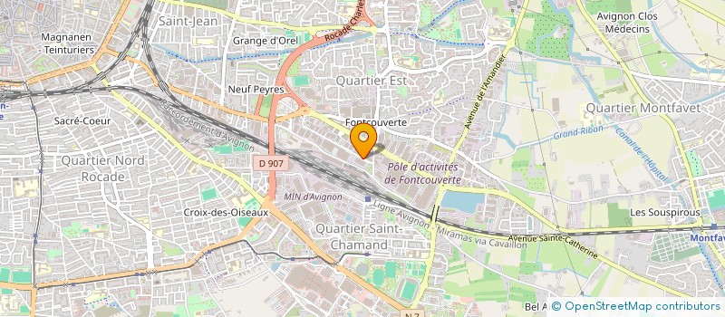 localisation de l'entreprise FED REG PACA COOPERATIVES GRPT ARTISANS  AVIGNON