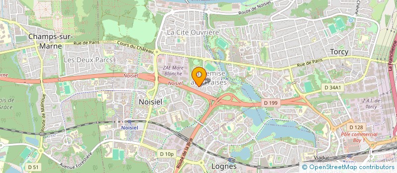 localisation de l'entreprise FED SPORT ET CULTUR DE FRANCE CD S&M  NOISIEL