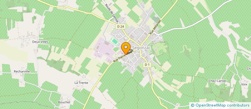 localisation de l'entreprise FED VIGNERONS INDEPENDANDES CHARENTES à SEGONZAC