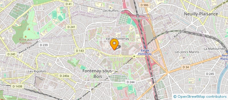 localisation de l'entreprise FEDABA à FONTENAY-SOUS-BOIS