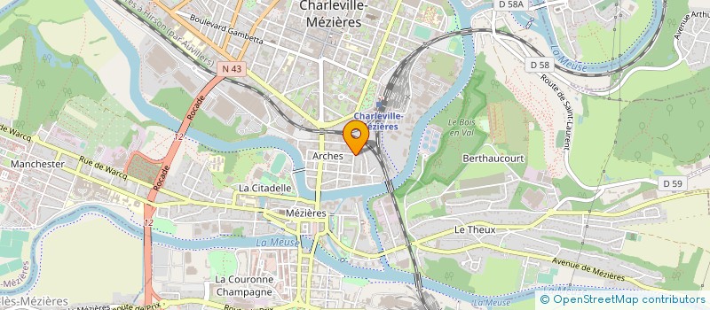 localisation de l'entreprise FEDE ARDEN FAMILLES FRANCAISES  CHARLEVILLE-MEZIERES