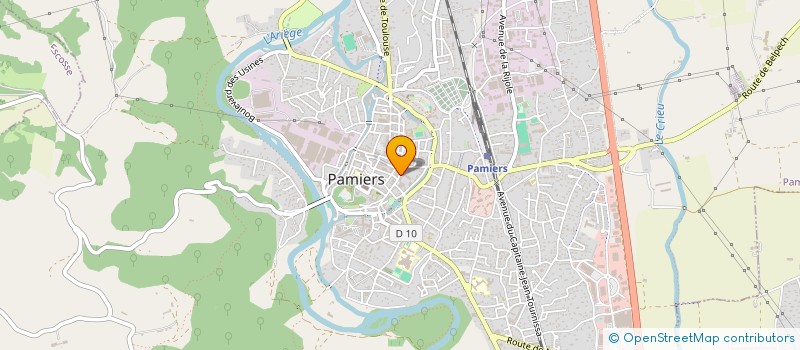 localisation de l'entreprise FEDE COEURS ET AMES VAILLANTES ARIEGE à PAMIERS