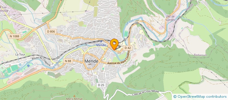 localisation de l'entreprise FEDE DE LA LOZERE PECHE PROTEC AQUATIQUE à MENDE