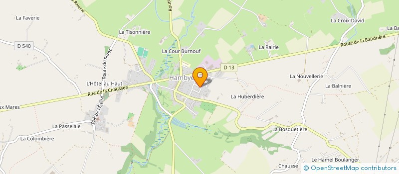 localisation de l'entreprise FEDE NORMANDE POUR LA SAUVEGARDE DES CIMETIERES ET DU PATRIMOINE FUNERAIRE, SECTION DEPT : ARTS ET MEMOIRES DES CIMETIER  HAMBYE