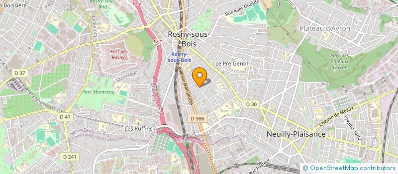 localisation de l'entreprise FEDEN à ROSNY-SOUS-BOIS