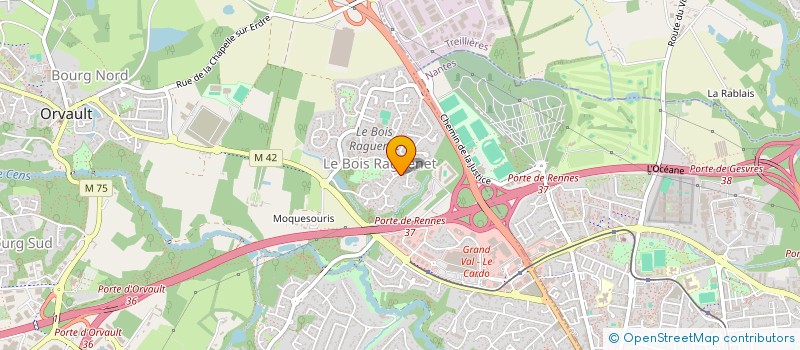 localisation de l'entreprise FEDER ASSO COPRO BOIS RAGUENET à ORVAULT