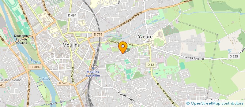 localisation de l'entreprise FEDER BATIMENT TRAVAUX PUBLICS ALLIER à YZEURE