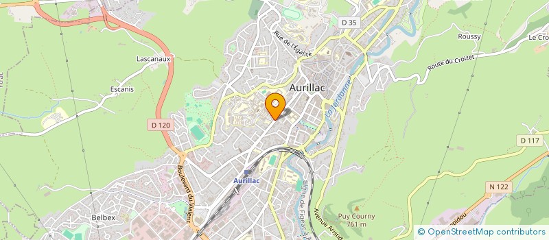 localisation de l'entreprise FEDER BOULANG BOULANG PATISSIERS DU 15 à AURILLAC