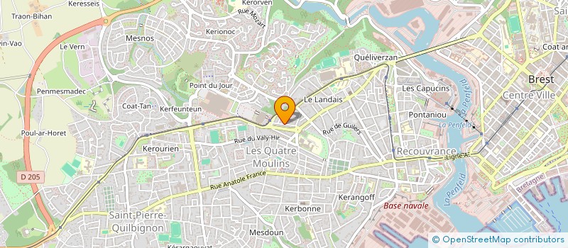 localisation de l'entreprise FEDER CAISS REG ASSUR MALAD BRETA CPAM à BREST
