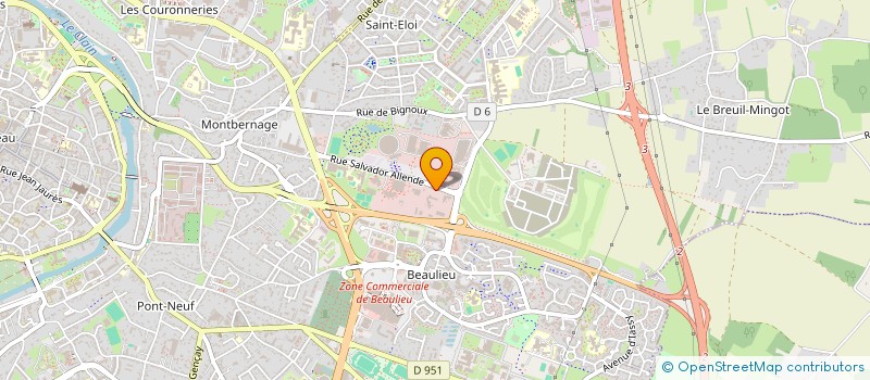 localisation de l'entreprise FEDER CHARENT-POITOU MICROTEL à POITIERS