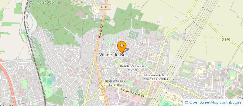 localisation de l'entreprise FEDER COMMERC ARTIS SERVI VILLIERS BEL à VILLIERS-LE-BEL