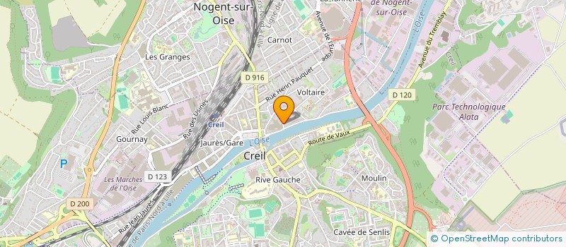 localisation de l'entreprise FEDER COMMUNISTE DE L'OISE  CREIL