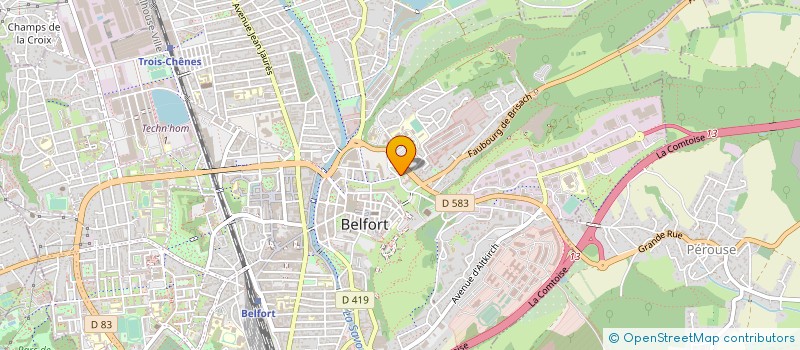 localisation de l'entreprise FEDER CONSEIL PARENTS ELEVES à BELFORT