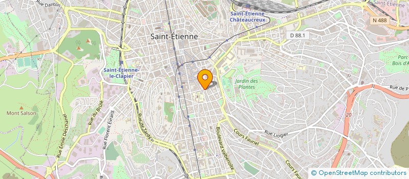 localisation de l'entreprise FEDER CONSEILS PARENTS ELEVES à SAINT-ETIENNE