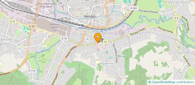 localisation de l'entreprise FEDER COOPERATIVES LAIT H SNE  VESOUL