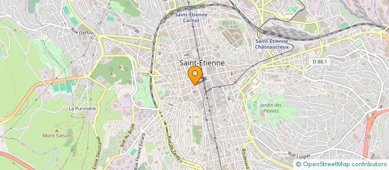 localisation de l'entreprise FEDER DEP ASS FAMILIALES LOIRE à SAINT-ETIENNE