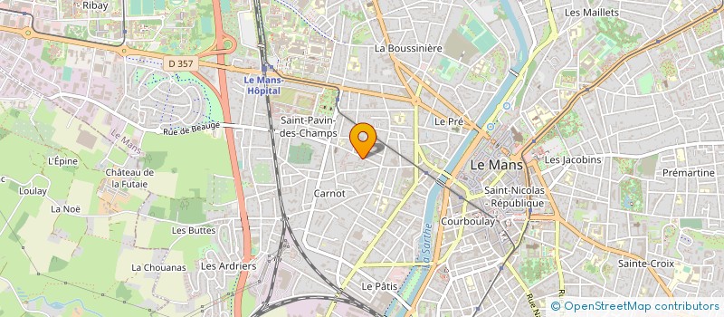 localisation de l'entreprise FEDER DEP ASS PECHE PISCICULTURE à LE MANS