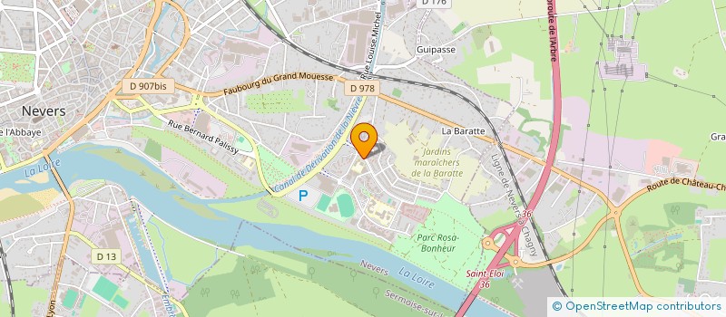 localisation de l'entreprise FEDER DEP CENTRES SOC NIEVRE à NEVERS