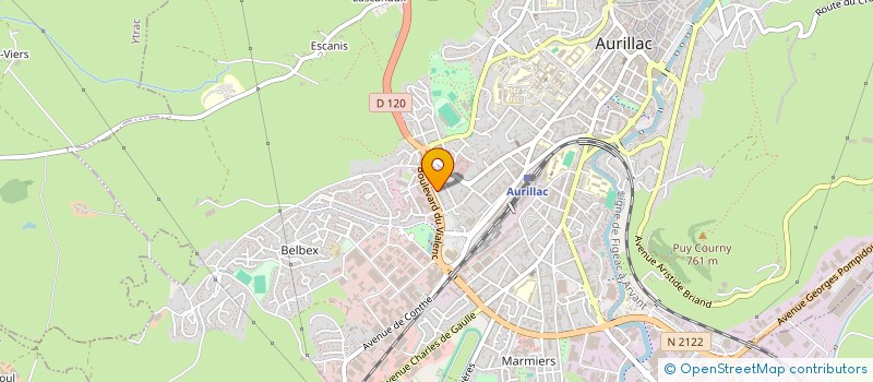 localisation de l'entreprise FEDER DEP CHASSEURS DU CANTAL à AURILLAC