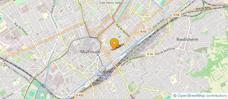 localisation de l'entreprise FEDER DEP CTRES SOCIAUX SOCIO-CULTURELS à MULHOUSE