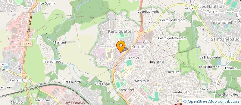 localisation de l'entreprise FEDER DEP DES CHASSEURS DU MORBIHAN à VANNES