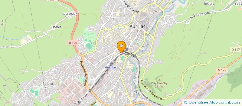 localisation de l'entreprise FEDER DEPAR FAMILLE RURALE à AURILLAC
