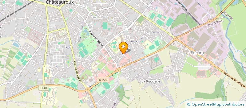 localisation de l'entreprise FEDER DEPAR GROUPE ETUDES DEVEL AGRICOLE à CHATEAUROUX
