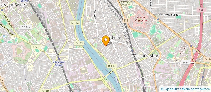 localisation de l'entreprise FEDER DEPART ASSOC A.D.M.R VDM à ALFORTVILLE