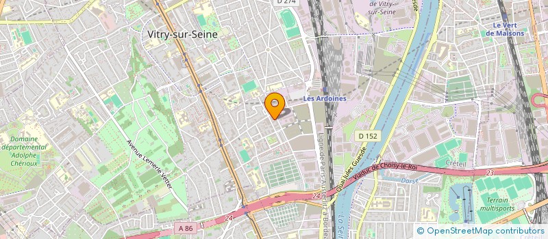 localisation de l'entreprise FEDER DEPART CTRE SOCIAUX SOCIO CULTUREL à VITRY-SUR-SEINE