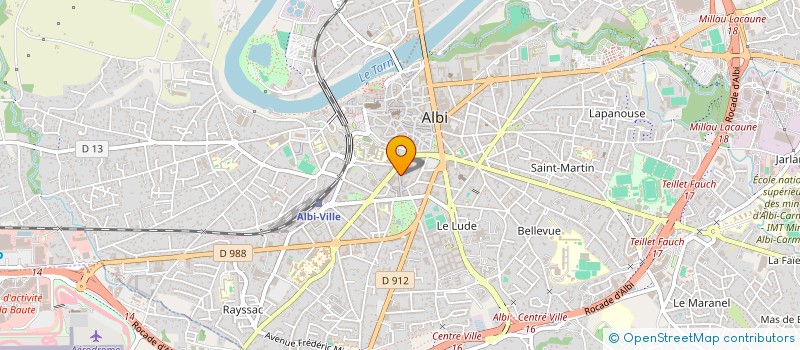 localisation de l'entreprise FEDER DEPT ASSOC FAMILIALES CATHOLIQUES à ALBI