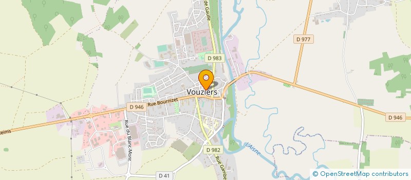 localisation de l'entreprise FEDER DES BLESSES DU POUMON à VOUZIERS