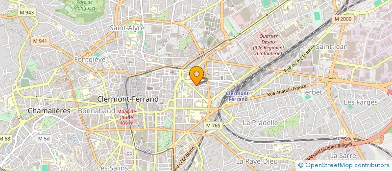 localisation de l'entreprise FEDER DES FAMIL DE FRANCE DU PDD  CLERMONT-FERRAND