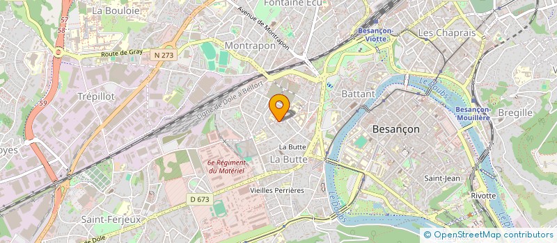 localisation de l'entreprise FEDER DES SYND PHARMACEUTIQUES DE LA REGION FRANCHE COMTE  BESANCON