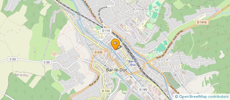 localisation de l'entreprise FEDER FOYERS JEUNES TRAV MEUSE à BAR-LE-DUC