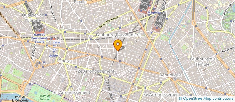 localisation de l'entreprise FEDER FR AGCES PRESSE ET INFORM AUDIOVIS  PARIS