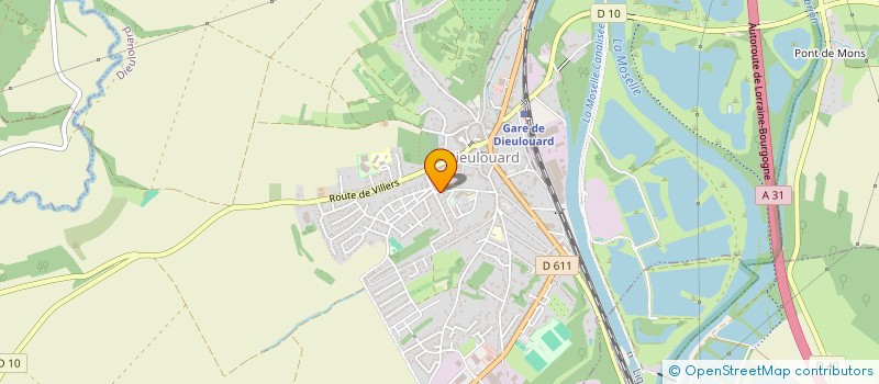 localisation de l'entreprise FEDER FRANC EDUCA PHYSI GYMNA VOLONTAIRE  DIEULOUARD