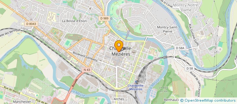 localisation de l'entreprise FEDER FRANC EDUCAT PHYSIQYE MONDE MODERN  CHARLEVILLE-MEZIERES