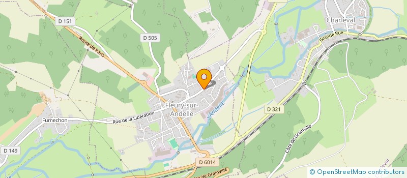 localisation de l'entreprise FEDER FRANC TWIRLING BATON COMITE DEPART  FLEURY-SUR-ANDELLE